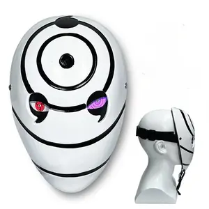 Naruto Uchiha Itachi Obito Kakashi Full Face Mask Luminous Cosplay Costume Props with Unique Eye Design