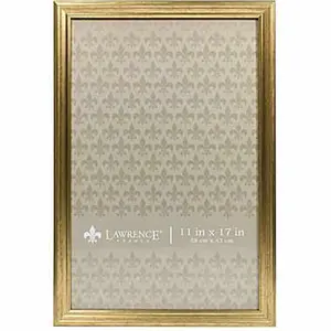 LawrenceFrames 536217 11 x 17 in. Sutter Burnished Picture Frame, Gold