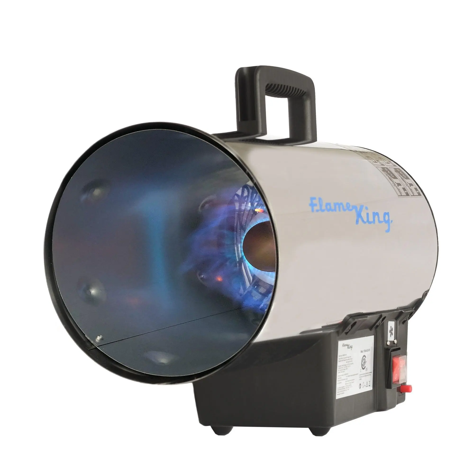 Flame King Forced Air Heater Portable Propane Tank Outdoor 60,000 BTU Flame King Forced Air Heater Portable Propane Tank Outdoor 60,000 BTU