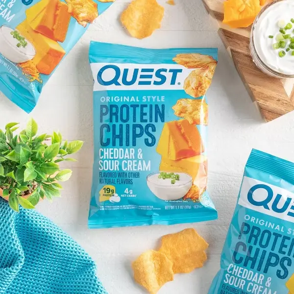 Quest Nutrition Cheddar & Sour Cream Chips - 1.1oz/8ct