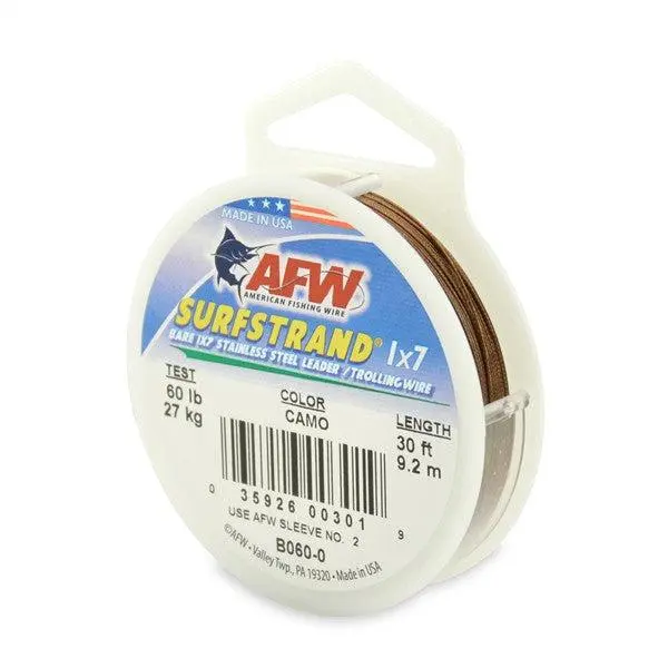 AFW Surfstrand Stainless Steel 1x7 Wire Leader AFW Surfstrand Stainless Steel 1x7 Wire Leader