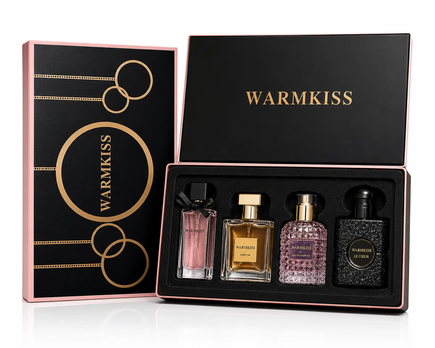 WARMKISS Perfume Set 4pcs - Long Lasting Fragrance Collection Gift Box, Luxury Scent Set for Women, Perfect Gift for Her Birthday