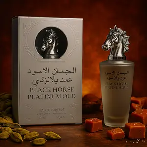 Black Horse Platinum Oud EDP Cologne 3.4oz Men's Fragrance