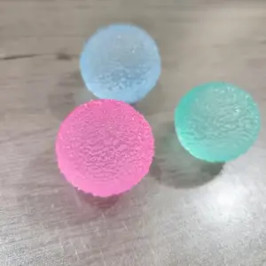 Soft Squishy Fidget Ball – Stress Relief Squeeze Toy, Quiet Sensory Toy for Kids & Adults, Random Color slime Aesthetic Textured Grass Squeeze Ball (Memory Gel Sensory Toy) - No Retail Box Included