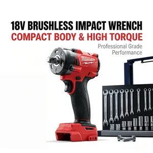 Milwaukee  FIW212 18V 1/2" Brushless Cordless Impact Wrench, 300Nm High-Torque, 3500 IPM Fast Bolt Removal Tool for Auto Repair, Garage, Construction, Mechanics & Workshop Use