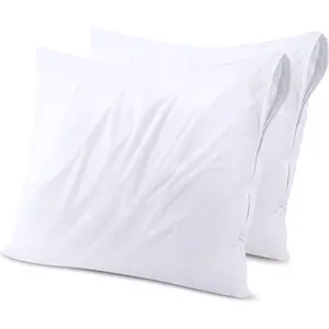 Bedding Waterproof Pillow Protector zippered (2 pack) toddler-bed bug proof pillow encasement 13x18 inches