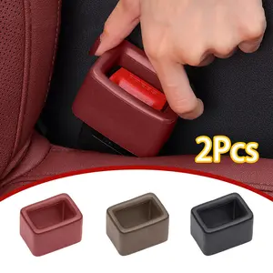 1 or 2 Pcs Car Seat Belt Covers, Car Interior Accessory, PVC Noise Reduction, Anti-Slip Design, Durable Plastic Accessories for Safety, Car Accessory