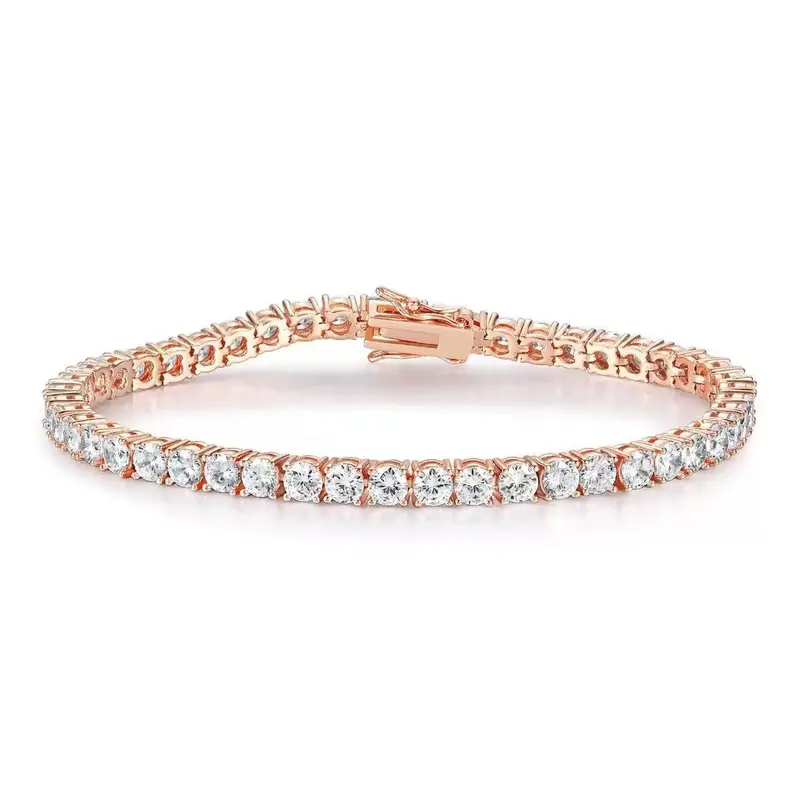 9067 Ultra Shining Hip Hop Tennis Bracelet - Trendy Stackable Bangle for Hip Hop Lovers, Casual Fashion Bracelets for Women, Street Style Costume Jewelry