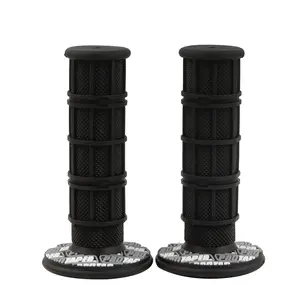 Durable Construction, Heavy-Duty Synthetic Rubber Motorcycle Handle Grips - Suitable for Off-Road Motorcycles and Bicycles, Comfortable Grips, Anti-Slip Design, Textured Surface, Premium Control, Multiple Colors