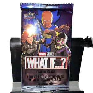 Upper Deck Marvel What If? - Single Hobby Pack Trading Cards with Glow-in-the-Dark What If Zombie