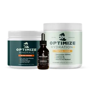 MVP Bundle Optimize Minerals Vitaminz Hydration+ for Muscle Strength Performance Recovery Boost Energy Digestion Circulation Focus Natural Dietary Supplement