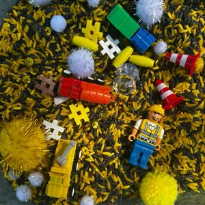 Sensory play Colored Rice Play Kit - Engaging Sensory Activity for Kids