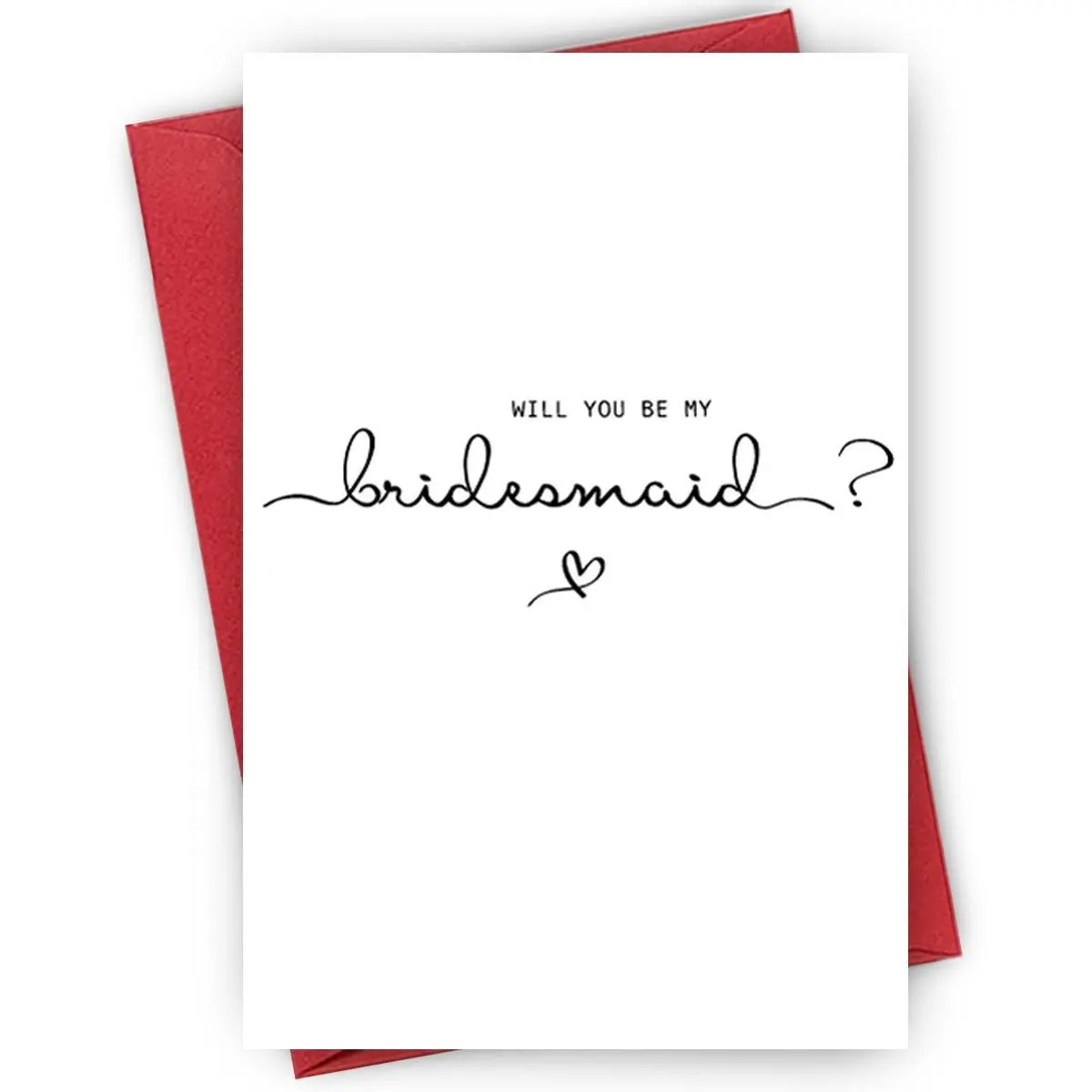Will You Be My Bridesmaid Card, Bridesmaid Wedding Card, Wedding Party Gift Card, Party Favors for Wedding, Engagement, Bridal Shower, Greeting Cards