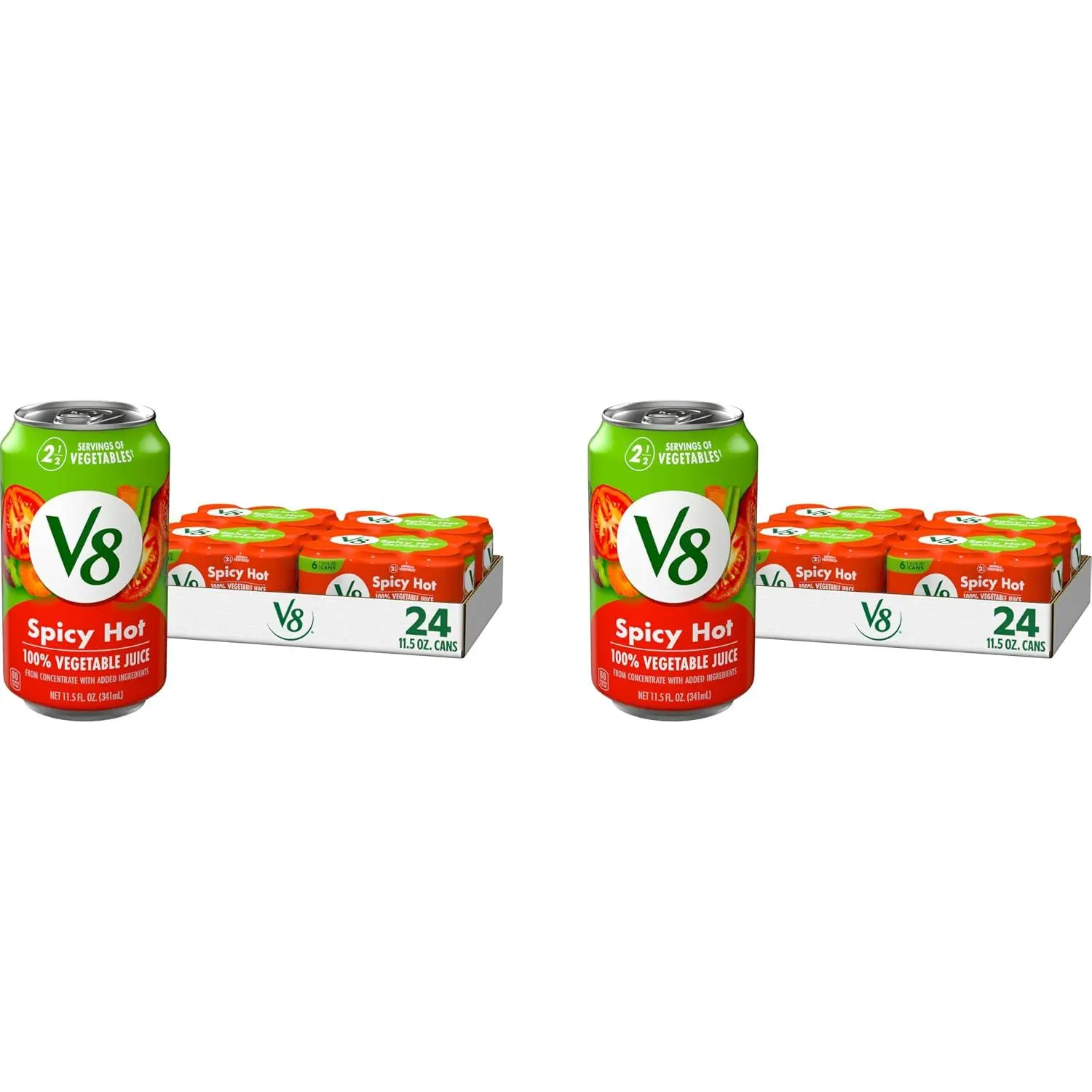 V8 Original 100% Vegetable Juice, 11.5 fl oz Can (24 Pack)