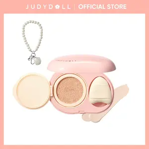 JUDYDOLL Highlighting Concealer Cushion, Air Cushion, Concealer, Pearl Accessories, Highlight Brightening, Lifting, Hydrating, Long-Lasting, Lightweight & Skin-Fit, Pearl Skin, Soft Light, Portable, Touch-Up, Beginner, Summerwins