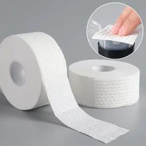 2Rolls/1000pcs Nail Wipe Pad White Nail Polish Gel Remover Wipes Nail Art Tips Manicure Cleaning Wipes Lint Pads Paper