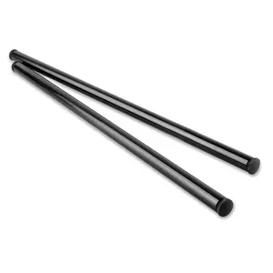 SmallRig 16 Inches (40 cm) Black Aluminum Alloy 15mm Rod with M12 Female Thread, Pack of 2 - 1054