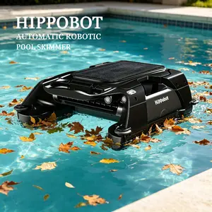 Solar Robotic Pool Skimmer for Above Ground Pools – Cordless Automatic Pool Cleaner with 24/7 Continuous Clean, Solar & Battery Dual Charging, 3-Hour Runtime, Smart Sensors, AI Path Planning, Obstacle Avoidance & 5L Capacity outdoorfun