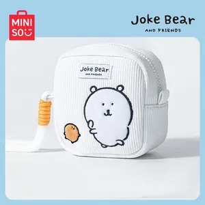 MINISO Joke Bear Series Storage Pouch – Cute Zipper Pouch for Organizing Small Items, Perfect Gift for Fans, Portable Makeup Bag, Pen Case & Travel Organizer!