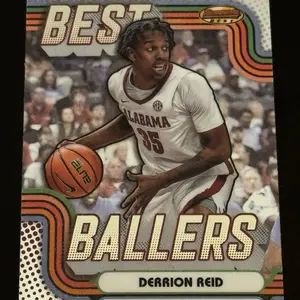 BASKETBALL - 2024-25 Bowman Best University - Derrion Reid Best Ballers BB-17 Alabama Crimson Tide sports  cards