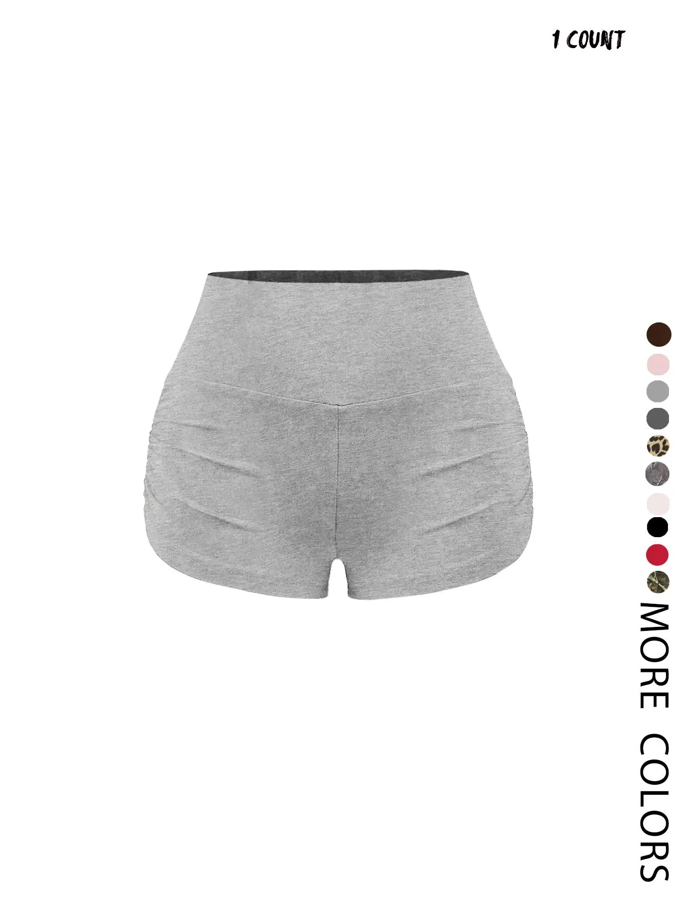 Women's Solid Color Lightweight Shorts, Casual Comfy Breathable Stretchy Skinny Shorts for Daily Wear, Ladies Bottoms for Summer Style