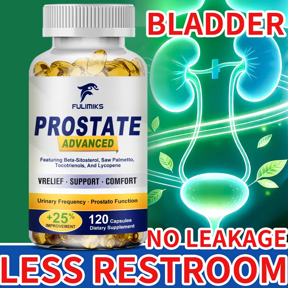Advanced Prostate Capsules, With Saw Palmetto Sitosterol, Stinging Nettle Extract, Pumpkin Oil, for Men's Prostate Health Supplement, Hair Growth, Men's Health, Urinary Tract Health