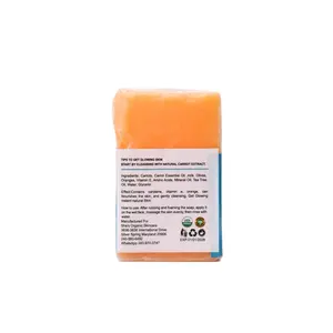 Carrot Delight Correctional Soap - With Vitamin E for Glowing Radiant Skin Body Care Cleanser Gentle Moisturize Cleansing Comfort Skincare Hydrating Moisturizing Moisture Nourishing