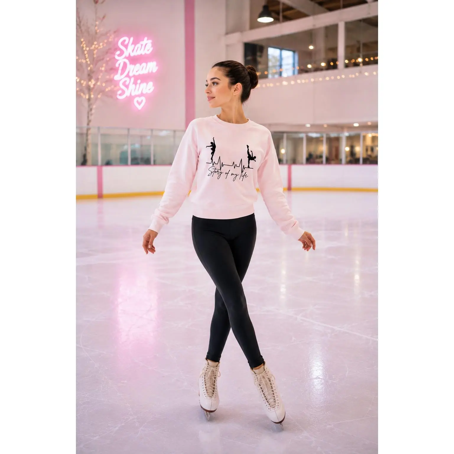 Figure Skater Sweatshirt-Story of My Life Skater Crewneck, Ice Skating Gift for Skating, Coaches & Skating Moms