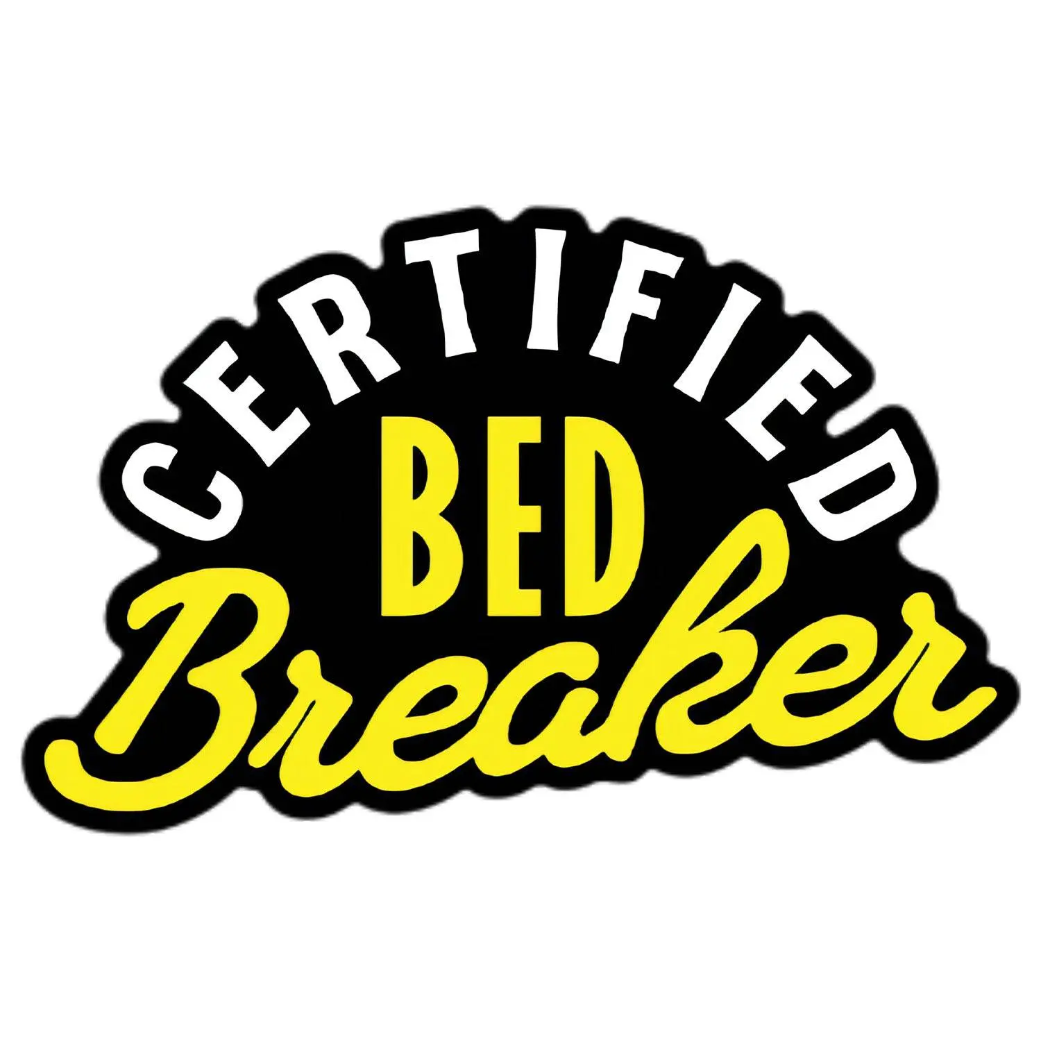 COMBAT IRON Certified Bed Breaker Quad Sticker Decal - Peel and Stick Wall Decor, Sticker Deco, Water Resistant, Dishwasher-Safe Adhesive Hard Hat & Home Supplies Decor
