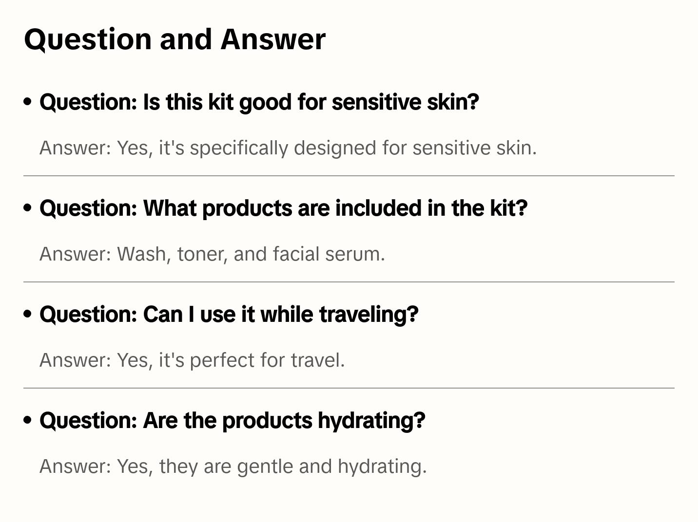 Sensitive Skin Mini Facial Kit