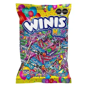 Winis Mix Variety of Mexican Chewy Candies | Bulk Taffy Candy Mix - 3.6 lbs - 150 Individually Wrapped Party | Taffy, Gifts, Holiday, Parties, Concessions, Pantry, Non-Melting, Party