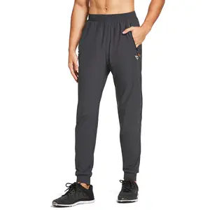 baleaf Men's Joggers Pants Lightweight Running Workout Athletic Training Gym Quick Dry Tapered Jogger Zipper Pockets