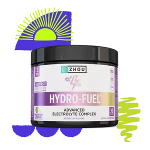 Hydro-Fuel Advanced Electrolyte Complex with 6 Essential Electrolytes Coconut Water Concentrate & Natural Lemon Lime Flavor for Hydration and Energy