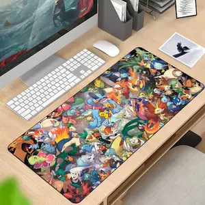 Pokemon  Mouse Pad  Rubber Antislip Keyboard Pad 40x90cm  Mousepad Gaming Accessories XXL Office Computer Mat Anime Mousepad
