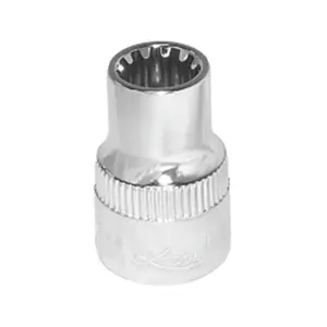 K Tool International KTI-20712 0.37 in. Drive Spline Socket, 12 mm