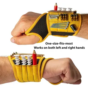 Magnetic Wristband for Tools, Holds Screws Nails Drill Bits, Industrial Handyman Gadget, Minimalist DIY Project Essential, Unique Gift for Men Dad