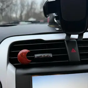 Red jasper car vent clip