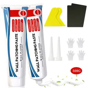"Drywall Repair Kit: 500g Spackle with Scraper, Quick Fix for Holes, Dents, and Cracks – Easy Home Wall Repair (2 Pack)."