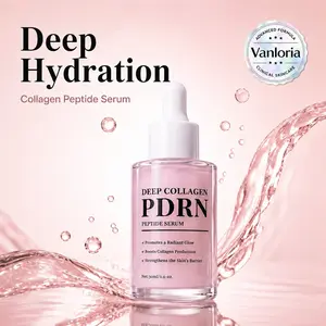 PDRN Deep Collagen Serum | Korean Skincare Hydrating & Moisturizing Face Serum with Peptides & Hyaluronic Acid for Plump Smooth Looking Skin, 30ml