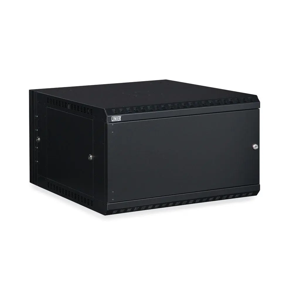 Kendall Howard 6U LINIER Swing-Out Wall Mount Cabinet - Solid Door - 3131-3-001-06