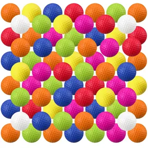 80 Foam Golf Balls Rubber Practice Realistic Feel And Flight Sport For Indoor Or Outdoor Backyard
