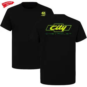 City Chevrolet T-Shirt, Neon Green Racing Logo Graphic Tee for Car Lovers & Mechanics, Classic Motorsport Style Shirt, Gift for Chevy Fans