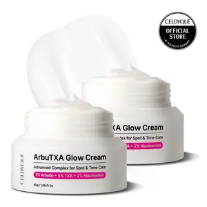 Arbutin 7% & Tranexamic Acid 5% Dark Spot Cream – Niacinamide + Hyaluronic Acid | 2-Pack K-Beauty | Hyperpigmentation Corrector | CELDYQUE