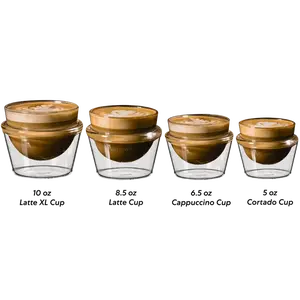 Pure Over Milk Drink Cups - Latte, Cappuccino, Cortado, Flat White