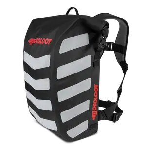 Waterproof Motorcycle Backpack - (Glowrider) Reflective
