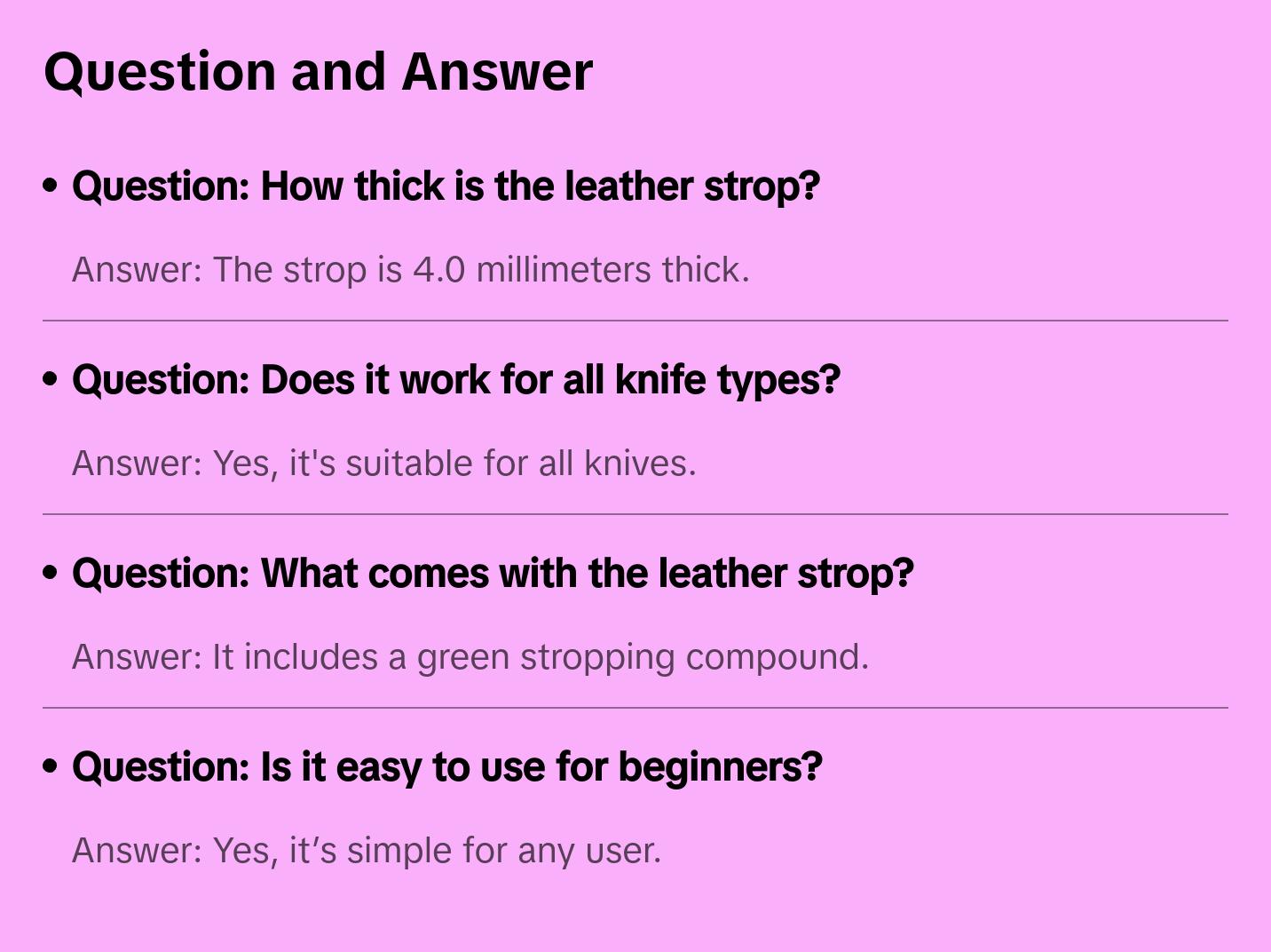 Hutsuls Black Leather Strop with Compound - Stropping Kit, Green Honing Compound & Vegetable Tanned Two Sided Leather Strop Knife Sharpener