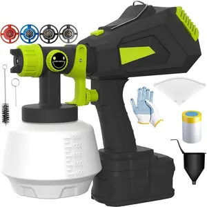 Cordless  Sprayer for Ryobi 18V , Handheld HVLP   with 3  Patterns & 4 Nozzles, Ideal for DIY Projects, House Painting, Furniture &  (No  Included)