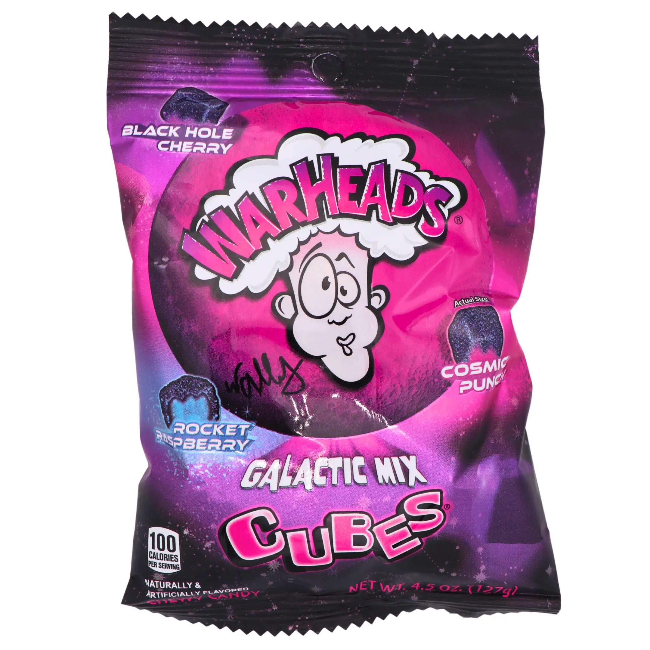 Warheads Galactic Mix Cubes Sour Candy | 3 Flavors in Each Bag | 4.5 oz