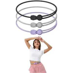 3-Piece Adjustable Top Cinch Straps – Women's Elastic, Invisible Shirt Waist Cinchers – Multifunctional Elastic Shirt Waistbands & Sewing Accessories