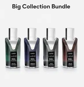 Big Collection Bundle | Black Vetiver | Wild Wood | Oud Incense | Vibrant Energy | 3.04oz For man By Emper